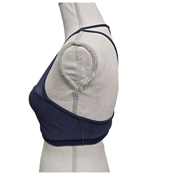 Lululemon Get Set Mesh Sports Bra Moody Blue Size 6 - Picture 4 of 9